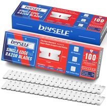 Lâminas de barbear DIYSELF Single Edge 200 unidades de aço de alto carbono