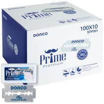 Lâminas de Barbear DORCO STP301 Aço Inoxidável com Revestimento de Platina 1000 unidades Lâminas de Barbear DORCO STP301 Aço Inoxidável com Revestimento de Platina 1000 unidades