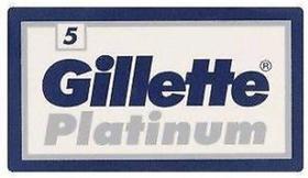 Lâminas de barbear Gillette Platinum Double Edge 25 lâminas