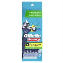 Lâminas de Barbear Gillette Sensor2 - 36 Unidades (12 Pacotes com 3) - Cabeça Pivô