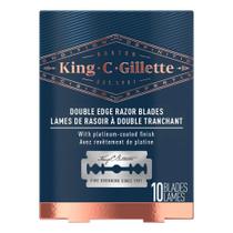 Lâminas De Barbear King c. Gillette Pack 10 Unidades