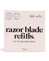 Lâminas de Barbear Kitsch Double Edge em Aço Inoxidável - Pacote com 10 Unidades