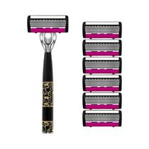 Lâminas De Barbear Masculinas De 6 Camadas Para Máquina De Barbear Elétrica, Aparador De Barba E