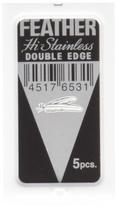 Lâminas de Barbear Seki EDGE Feather Aço Inoxidável 5 un Lâminas de Barbear Seki EDGE Feather Aço Inoxidável 5 un
