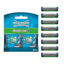 Lâminas de Barbear Wilkinson Sword Protector 3 Refil Pacote com 8 Lâminas de Barbear Wilkinson Sword Protector 3 Refil Pacote com 8