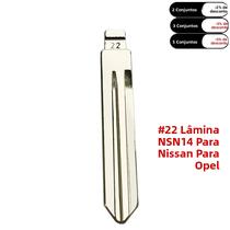 Lâminas De Chave Metálicas Substitutas Para Nissan Renault Subaru Infiniti - 10 Peças 22 NSN14 KD