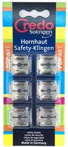 Lâminas de corte de milho Credo Safety, pacote com 6 unidades em aço inoxidável C261 Lâminas de corte de milho Credo Safety, pacote com 6 unidades em aço inoxidável C261