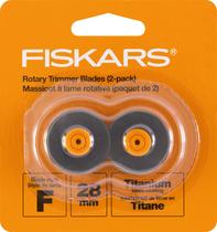 Lâminas de corte rotativo de titânio de reposição, 28 mm, pacote com 2 Fiskars