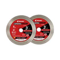 Lâminas De Diamante Super Finas De 3 Polegadas 2 Peças Para Corte Suave De Cerâmica, Granito,