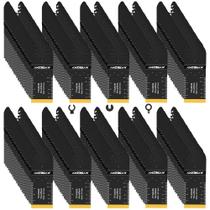 Lâminas de ferramentas oscilantes AMZBSAW 200 PCS para madeira, metal e plástico Lâminas de ferramentas oscilantes AMZBSAW 200 PCS para madeira, metal e plástico