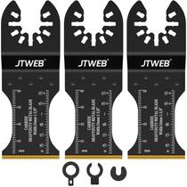 Lâminas de ferramentas oscilantes de metal duro JTWEB Heavy Duty com 3 adaptadores