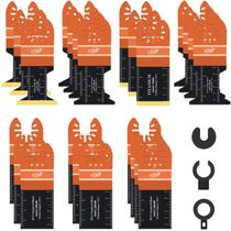 Lâminas de ferramentas oscilantes LDK 24pc Titanium para madeira e metal