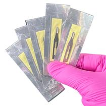 Lâminas de Goiva Descartáveis Nº 3 - Kit com 5 Unidades - Uso Profissional em Podologia Lâminas de Goiva Descartáveis Nº 3 - Kit com 5 Unidades - Uso Profissional em Podologia