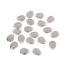 Lâminas De Metal Para Pesca Em Forma De Gota, 20 Peças, Acessórios DIY Para Iscas, Artesanato E