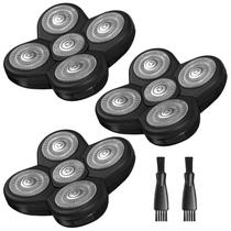 Lâminas de reposição wotdmu para o Head Shaver, pacote com 5 lâminas e 3 Lâminas de reposição wotdmu para o Head Shaver, pacote com 5 lâminas e 3