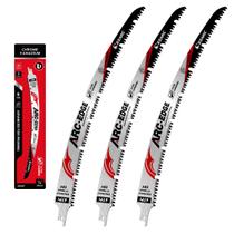 Lâminas de Serra EZARC 38 cm 6 TPI Borda Curva para Poda de Madeira 3 unidades Lâminas de Serra EZARC 38 cm 6 TPI Borda Curva para Poda de Madeira 3 unidades