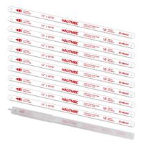 Lâminas de serra HAUTMEC 18 TPI 12 polegadas, pacote com 10 unidades, bimetálicas