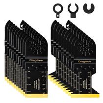 Lâminas de serra oscilante Diagtree com revestimento de titânio, 20 peças, para metal e madeira