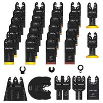 Lâminas de serra oscilantes AMZWEI 35PCS para madeira/metal/plástico