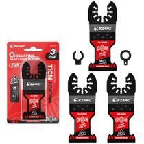 Lâminas de serra oscilantes EZARC Obsidian Carbide, pacote com 3 Lâminas de serra oscilantes EZARC Obsidian Carbide, pacote com 3