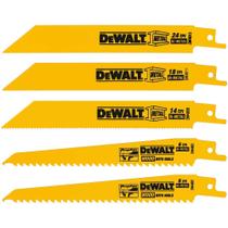 Lâminas de serra recíprocas DEWALT DW4857 para metal/xilogravura, 5 peças