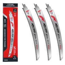 Lâminas de serra recíprocas EZARC Japanese Teeth 30cm 6TPI Lâminas de serra recíprocas EZARC Japanese Teeth 30cm 6TPI