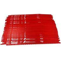 Lâminas de serra recíprocas REEPLAR bimetálicas 6/12 TPI de 9 polegadas (pacote com 25)