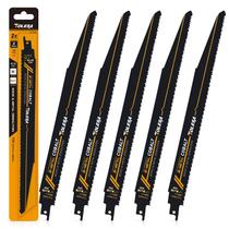 Lâminas de serra recíprocas TOLESA Metal Wood 30 cm 8+10TPI, pacote com 5 Lâminas de serra recíprocas TOLESA Metal Wood 30 cm 8+10TPI, pacote com 5