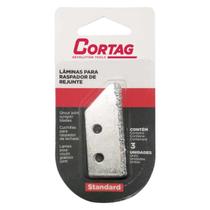 Lâminas P/ Raspador De Rejunte Cortag 3 Peças Raspar Rejunte