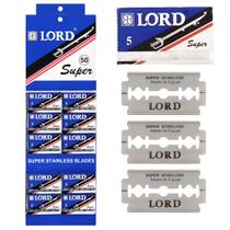 Lâminas Para Barbeadores Navalha 50un Inox Blue - Lord