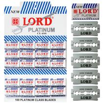 Lâminas Para Barbeadores Navalha 50un Inox Platinum - Lord