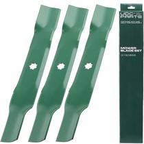 Lâminas para cortador de grama UDC Parts GY20852, 48 polegadas, reposição para John Deere D140 E140 S140 Z355E GX21786 GX21784 S170 E170 LA130 LA145 D160 S160 E160 E150 GX21785 AM137757 AM141035 / corte alto e mulching, kit com 3