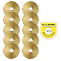 Lâminas para Cortador Rotativo AUTOTOOLHOME 45mm Titânio Pacote com 10