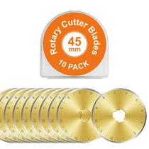 Lâminas para Cortador Rotativo SSPONT 45mm Revestidas com Titânio Pacote com 10