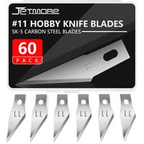 Lâminas para estilete Hobby Knife Blades Jetmore nº 11, pacote com 60, aço SK5 Lâminas para estilete Hobby Knife Blades Jetmore nº 11, pacote com 60, aço SK5