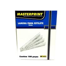 Lâminas para estiletes masterprint mp453 9mm - kit 100un