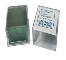 Lâminas Para Microscópio 100 Unidades 24x24mm Lamínula