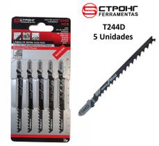 Lâminas Para Serra Tico Tico 5 Peças Universal T244D Madeira