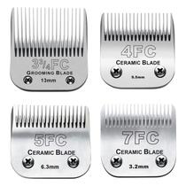 Lâminas para tosa de cães Audoc, kit com 4 peças, cerâmica e aço inoxidável Lâminas para tosa de cães Audoc, kit com 4 peças, cerâmica e aço inoxidável