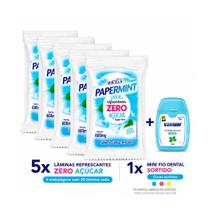 Lâminas Refrescantes Papermint Hortelã Zero açúcar Lâminas Refrescantes Papermint Hortelã Zero açúcar