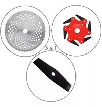 Laminas Roçadeira Universal Kit 3 Em 1 Imperdivel