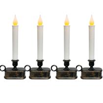Lamp Doratale, pacote com 4 velas de janela LED, sensor Dusk to Dawn Lamp Doratale, pacote com 4 velas de janela LED, sensor Dusk to Dawn