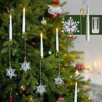 Lamp FPOO Christmas Tree Candles, pacote com 12 unidades, LED remoto Lamp FPOO Christmas Tree Candles, pacote com 12 unidades, LED remoto