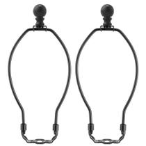 Lamp Harp Set Asjeumt 20,3 cm, suporte de sombra de metal preto, 2 unidades Lamp Harp Set Asjeumt 20,3 cm, suporte de sombra de metal preto, 2 unidades