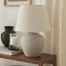 Lamp Nourison Home 20" Sand Ceramic Pot Candeeiro de mesa Lamp Nourison Home 20" Sand Ceramic Pot Candeeiro de mesa