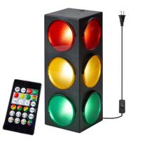 Lamp Playbees Traffic Light Plug-in 31 cm com luz intermitente