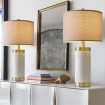 Lamp Usumkky, conjunto de 2 cabeceiras modernas em cerâmica de 24,5 polegadas