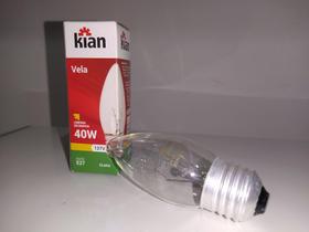 Lamp. vela lisa clara 40w 127v e27 incandescente - Kian10 Lamp. vela lisa clara 40w 127v e27 incandescente - Kian10