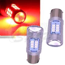 Lâmpada 1156 P21/5W 12/24v Um Polo 21 Leds Projector Vermelh Lâmpada 1156 P21/5W 12/24v Um Polo 21 Leds Projector Vermelh