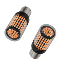 Lâmpada 1156 Um Polo 144 leds smd Ambar Laranja 360o Un Lâmpada 1156 Um Polo 144 leds smd Ambar Laranja 360o Un